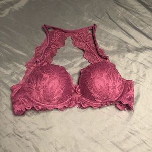 2/$22 PINK 34A Date Racerback Front Clasp Bra